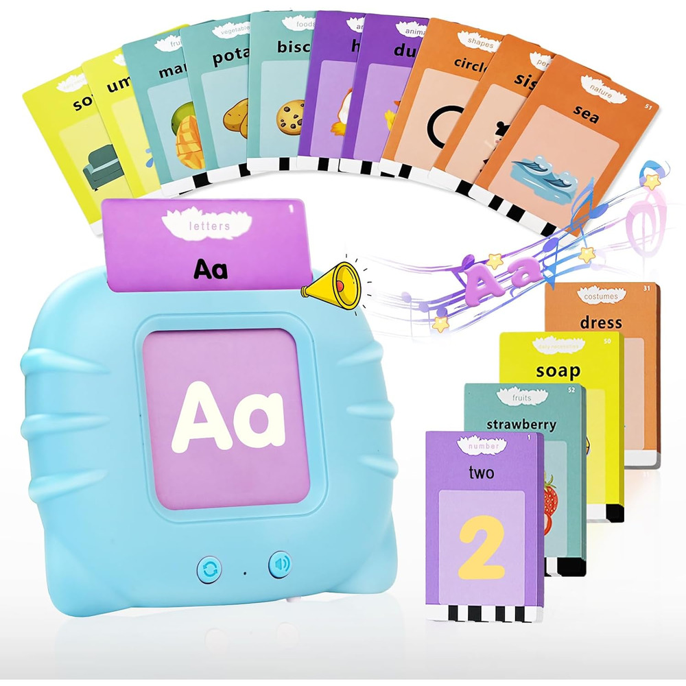 Alphabet Sight Words Talking Flash Cards - Pocket Speech Audible,Sensory Toys fo